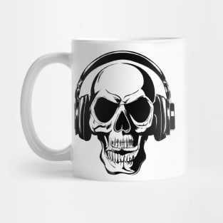 Skull With Headphones Mug